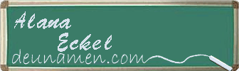 Alana Eckel Visitenkarte